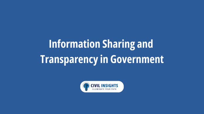 information sharing and transparency in government